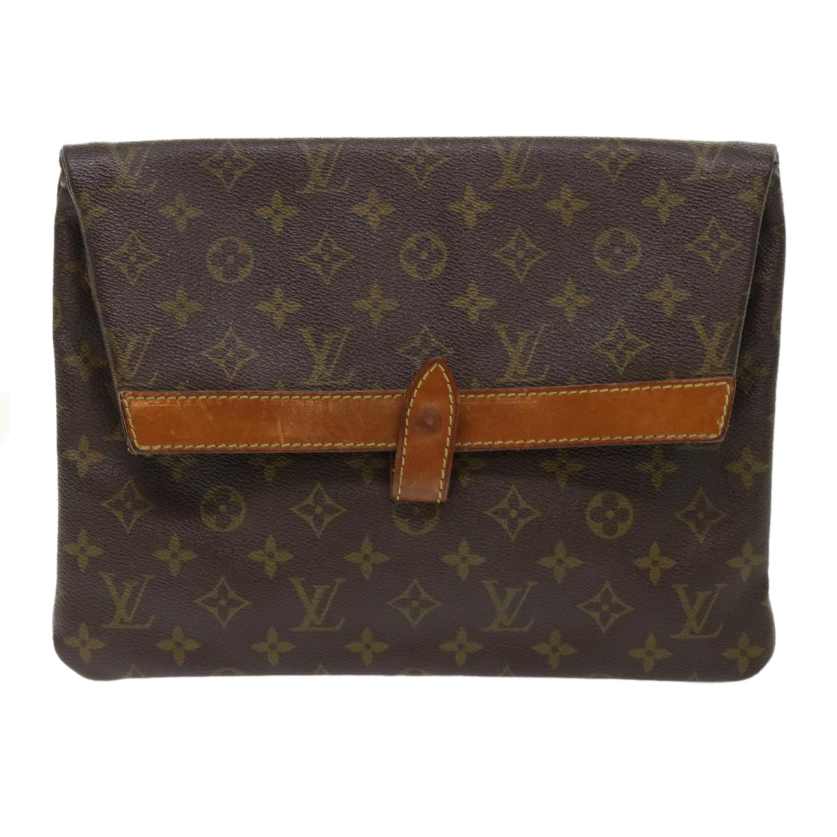 LOUIS VUITTON Monogram Pochette Priant Clutch Bag M51805 LV Auth rd5400