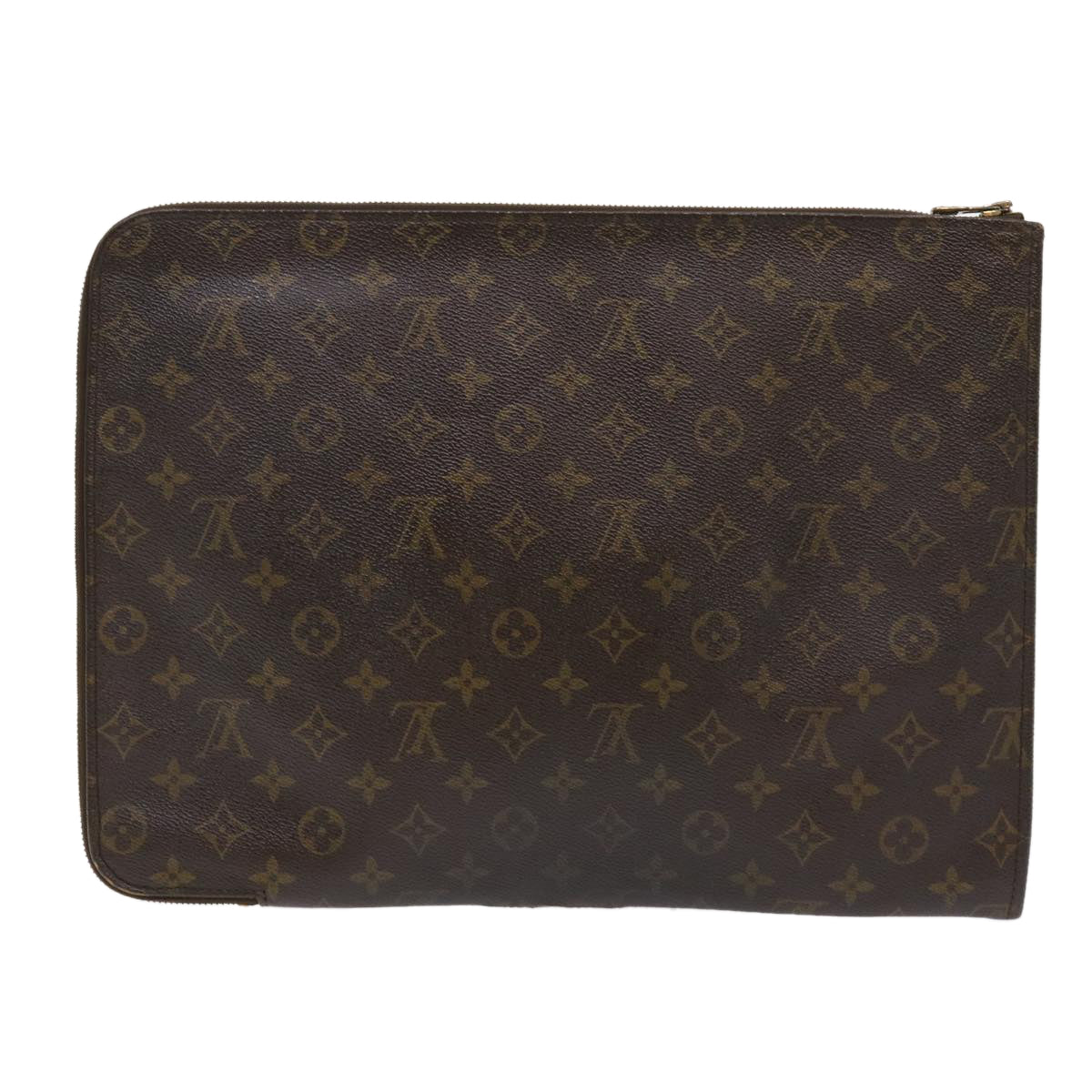 LOUIS VUITTON Monogram Poche Document Briefcase M53400 LV Auth rd5407 - 0