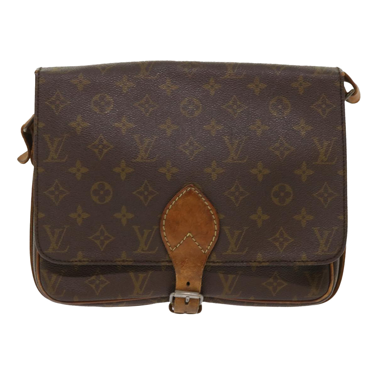 LOUIS VUITTON Monogram Cartouchiere GM Shoulder Bag M51252 LV Auth rd5412