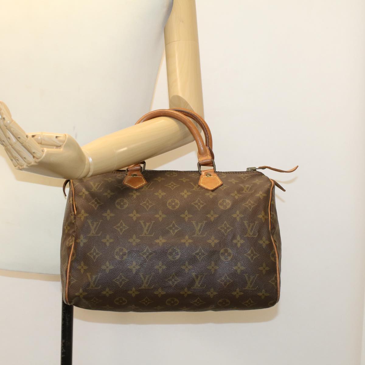 LOUIS VUITTON Monogram Speedy 30 Hand Bag Vintage M41526 LV Auth rd5445