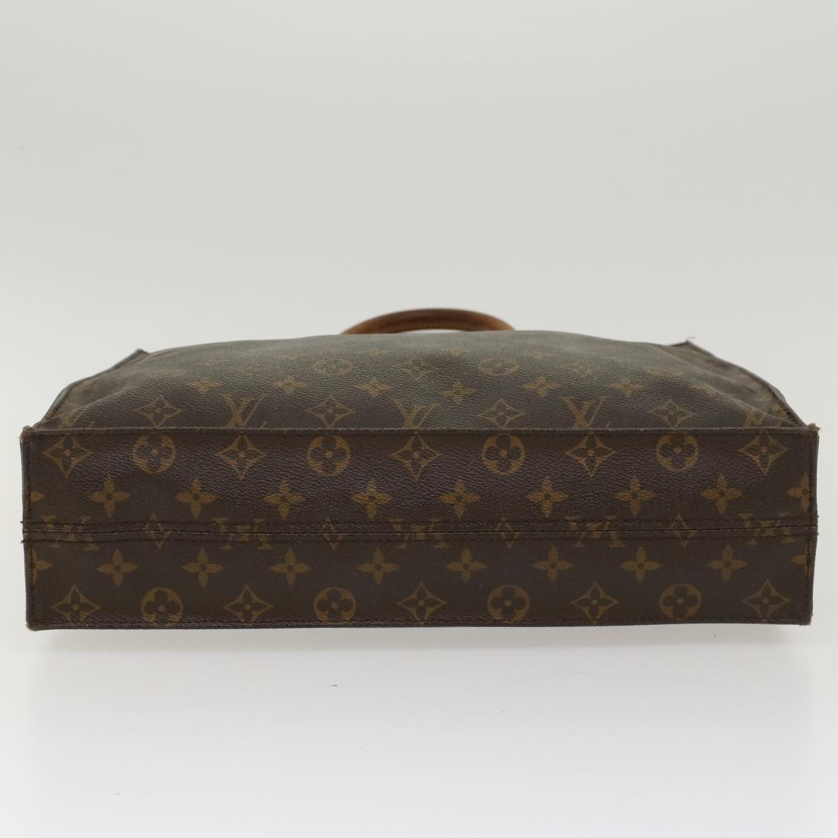 LOUIS VUITTON Monogram Sac Plat Hand Bag M51140 LV Auth rd5482