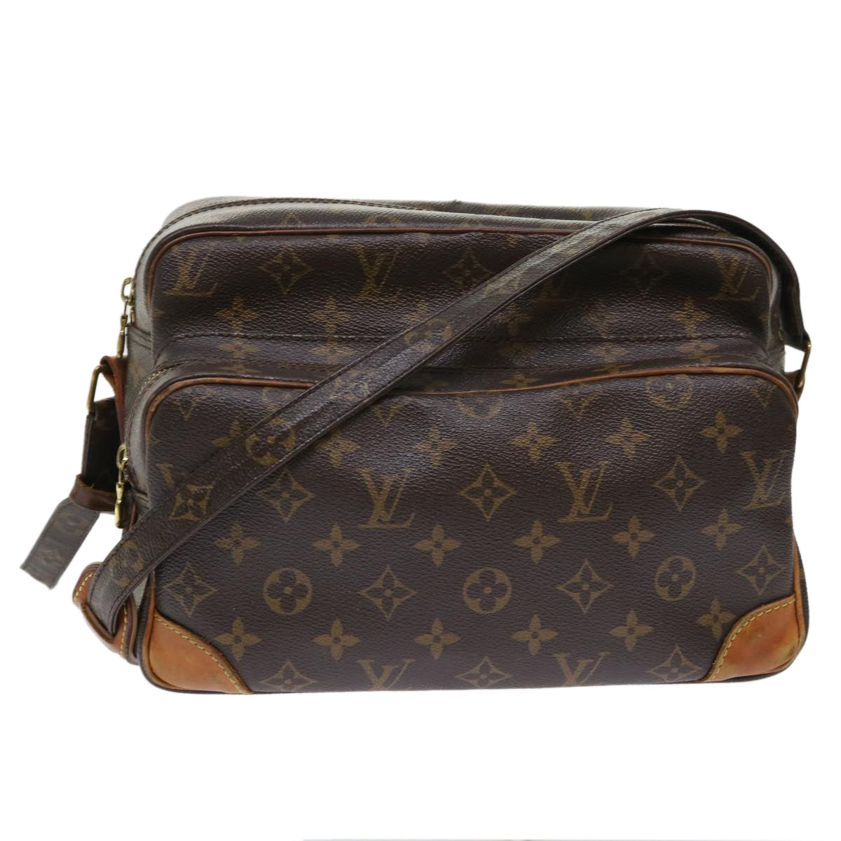 LOUIS VUITTON Monogram Nile Shoulder Bag M45244 LV Auth rd5484