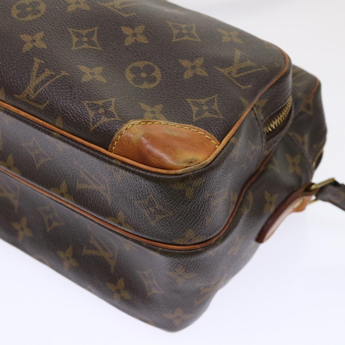 LOUIS VUITTON Monogram Nile Shoulder Bag M45244 LV Auth rd5484