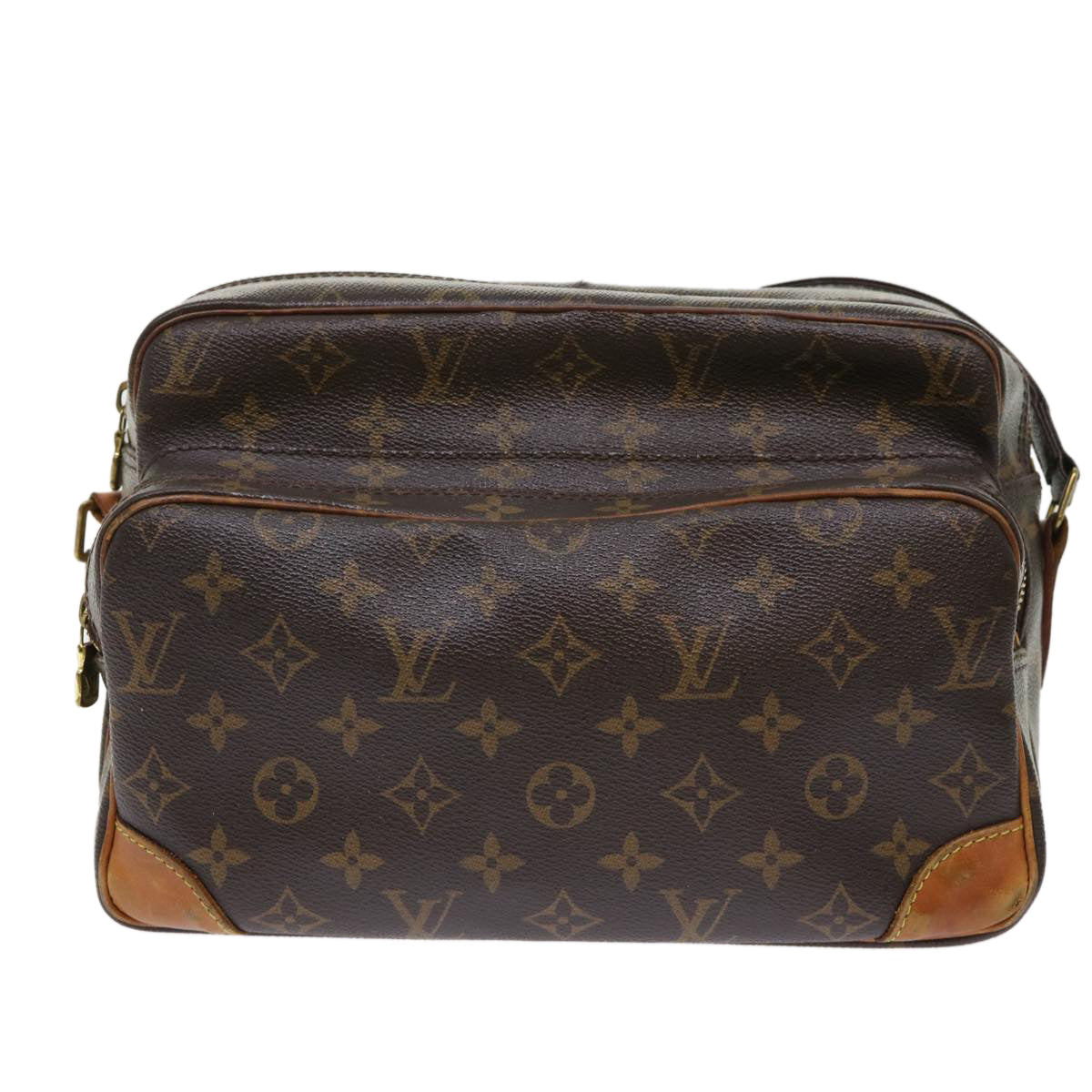 LOUIS VUITTON Monogram Nile Shoulder Bag M45244 LV Auth rd5484