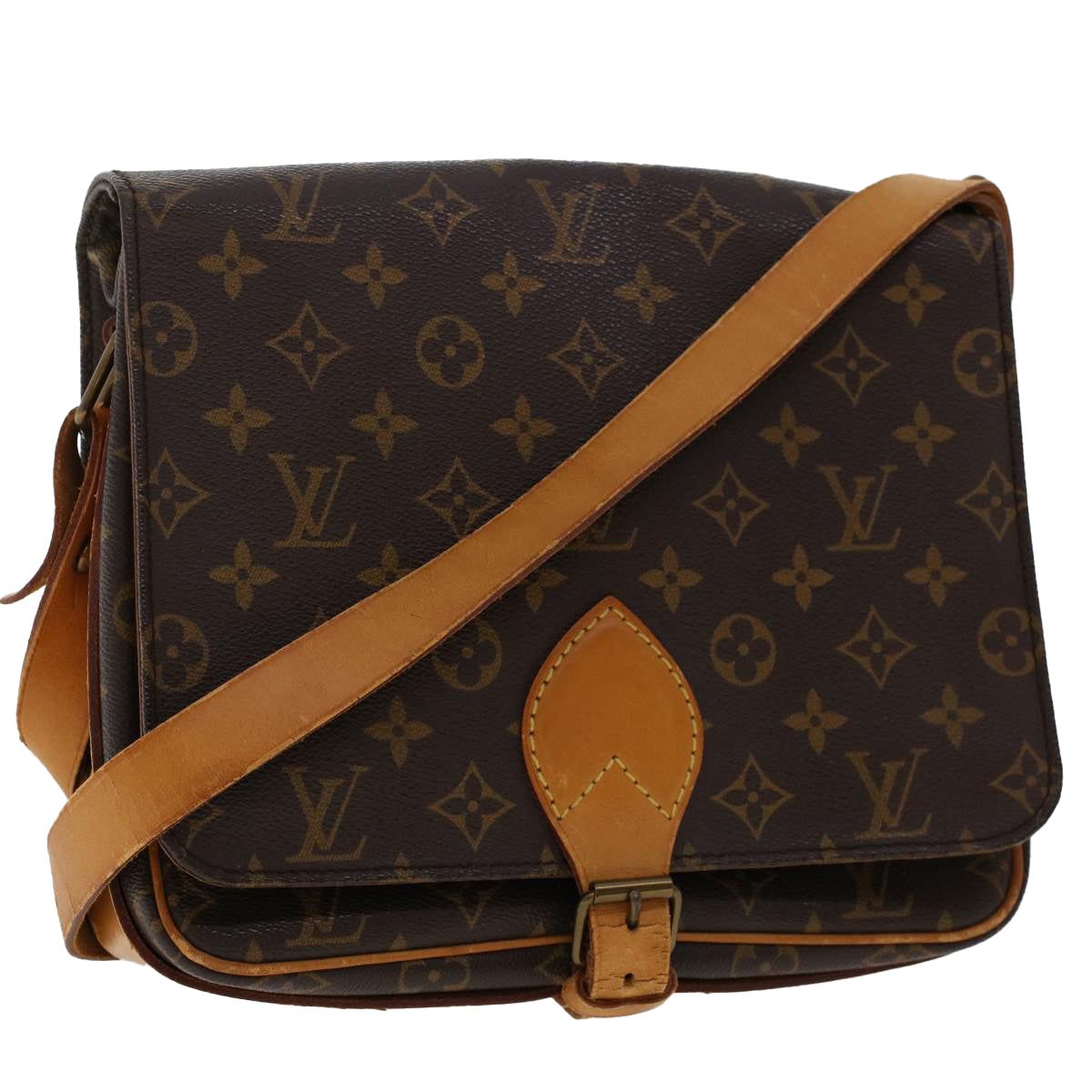 LOUIS VUITTON Monogram Cartouchiere GM Shoulder Bag M51252 LV Auth rd5507