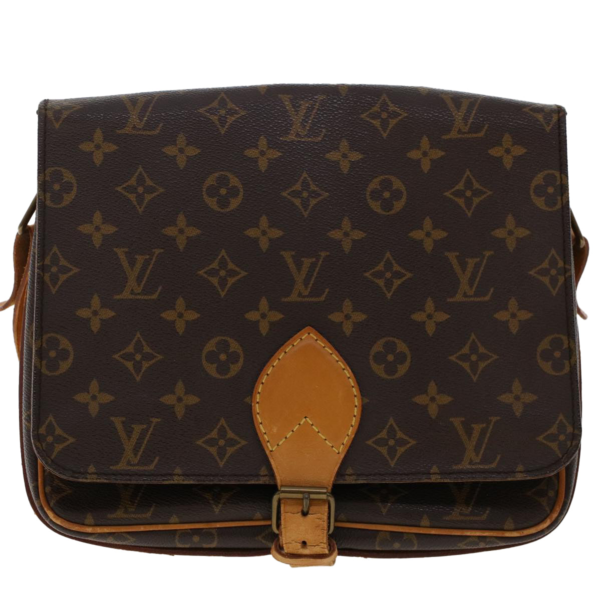 LOUIS VUITTON Monogram Cartouchiere GM Shoulder Bag M51252 LV Auth rd5507