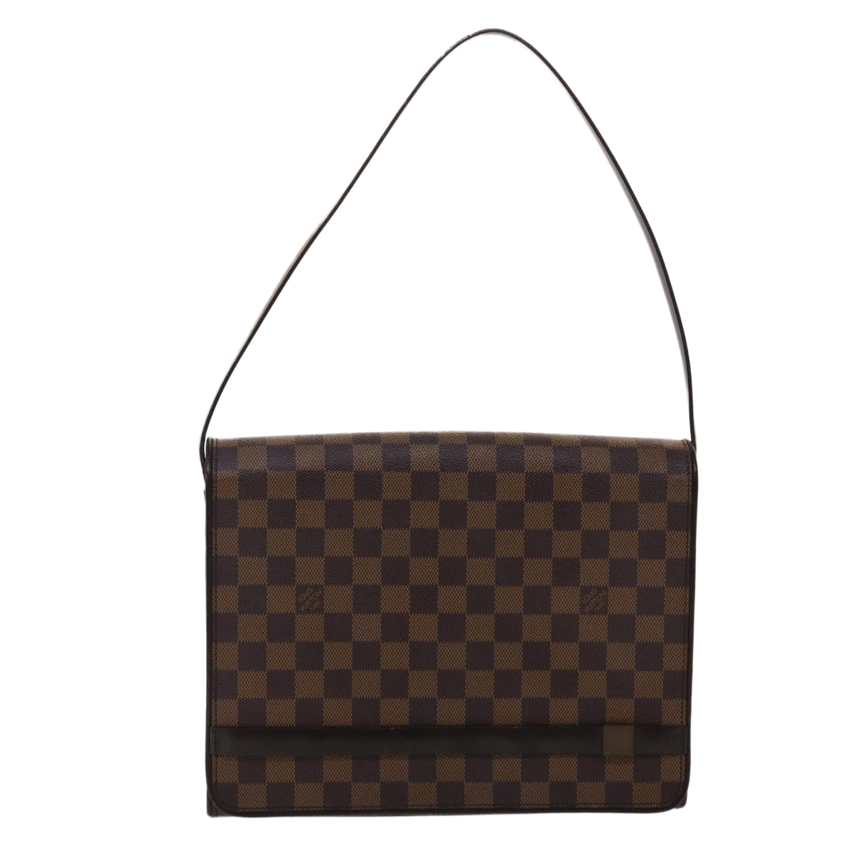 LOUIS VUITTON Damier Ebene Tribeca Carre Shoulder Bag  N51161 LV Auth rd5512