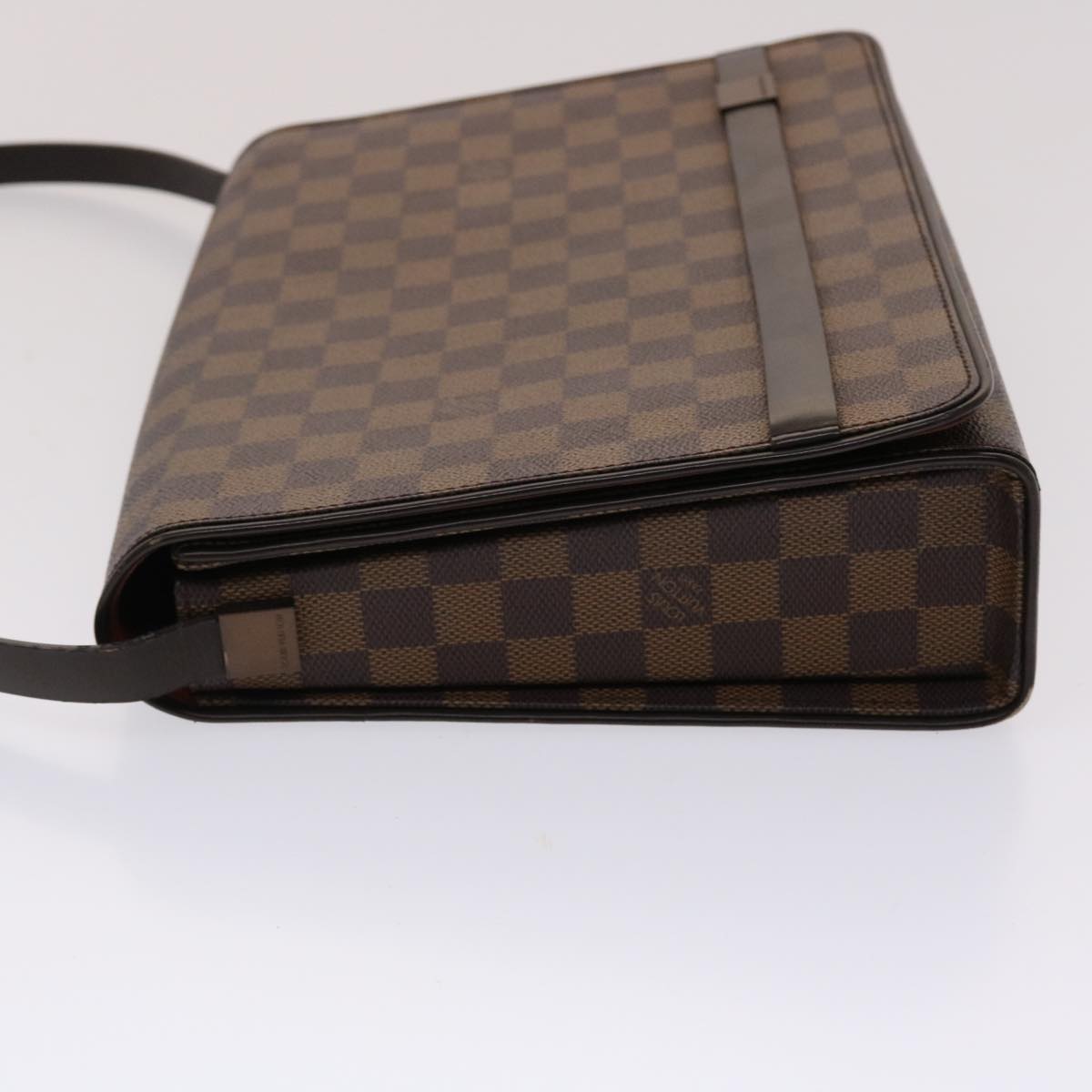 LOUIS VUITTON Damier Ebene Tribeca Carre Shoulder Bag  N51161 LV Auth rd5512