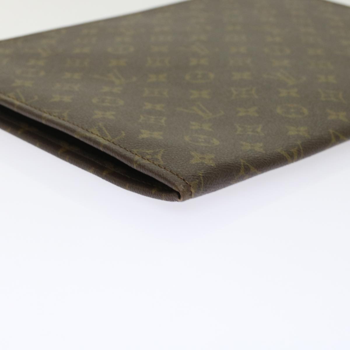 LOUIS VUITTON Monogram Poche Document Briefcase Vintage M53400 LV Auth rd5555