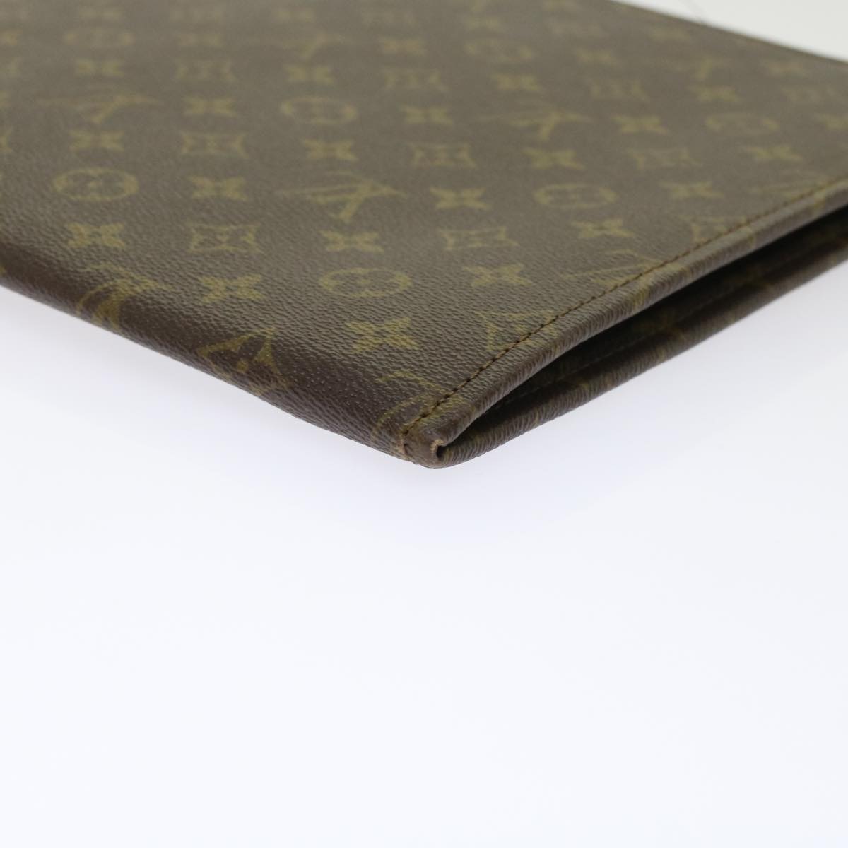 LOUIS VUITTON Monogram Poche Document Briefcase Vintage M53400 LV Auth rd5555