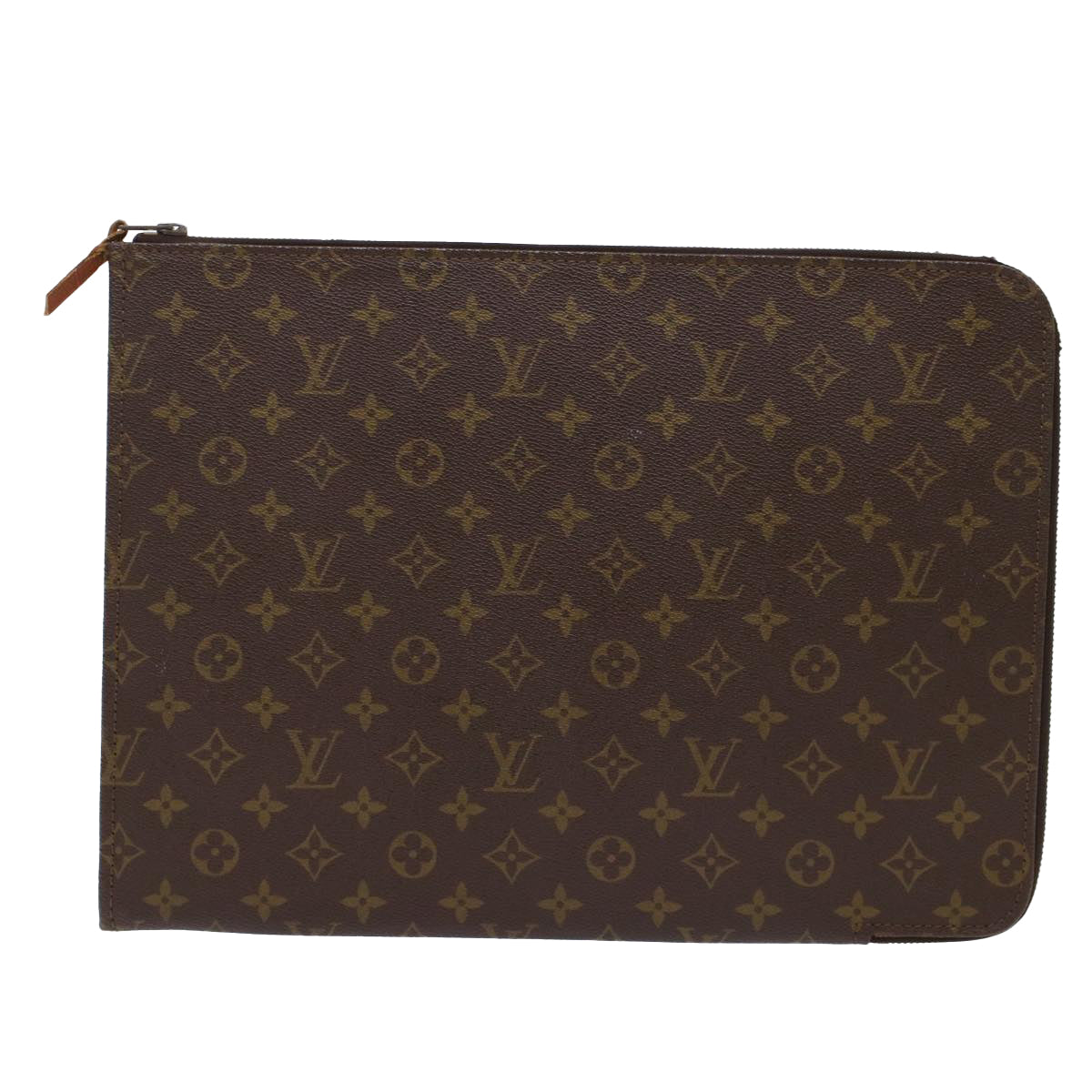 LOUIS VUITTON Monogram Poche Document Briefcase Vintage M53400 LV Auth rd5555