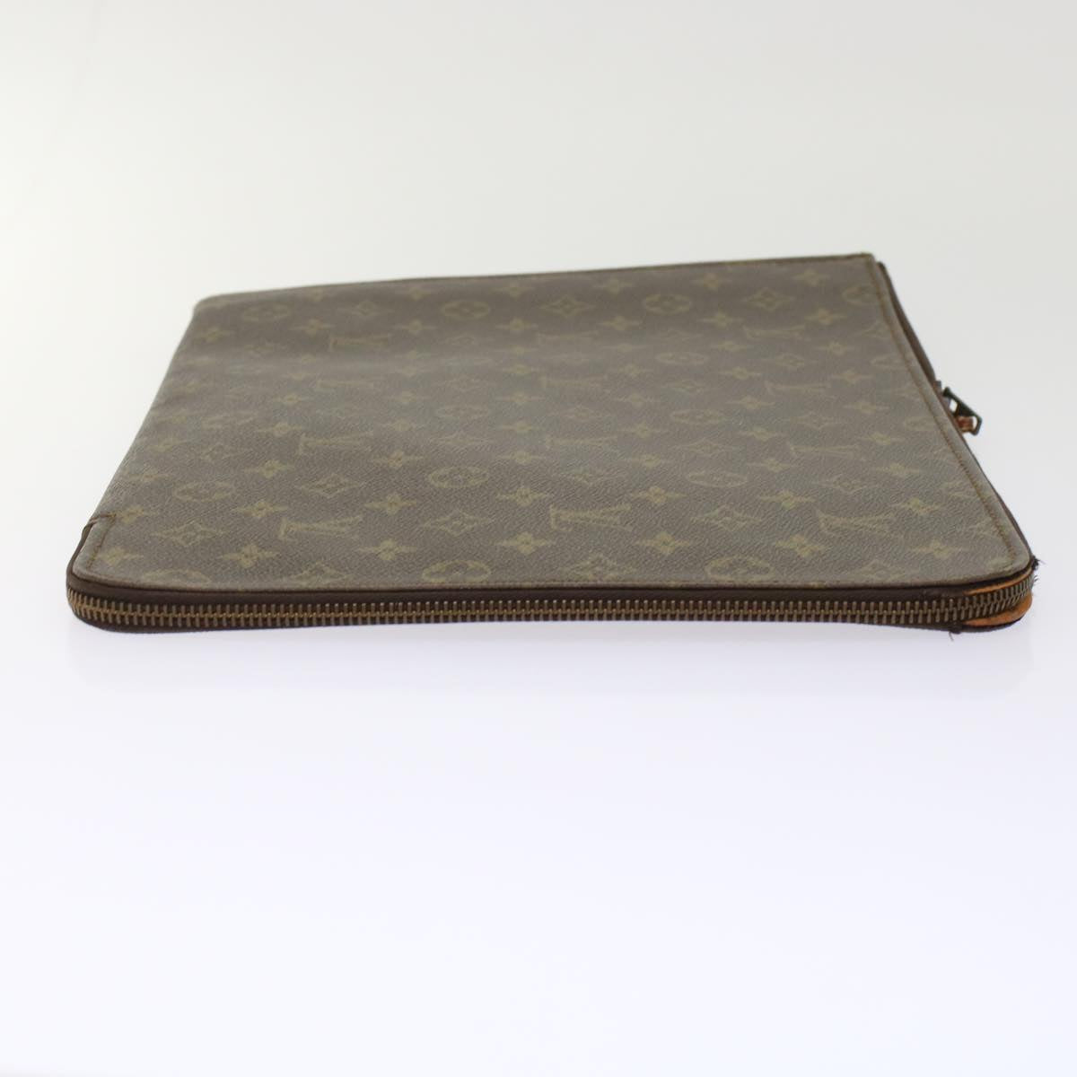 LOUIS VUITTON Monogram Poche Document Briefcase Vintage M53400 LV Auth rd5555