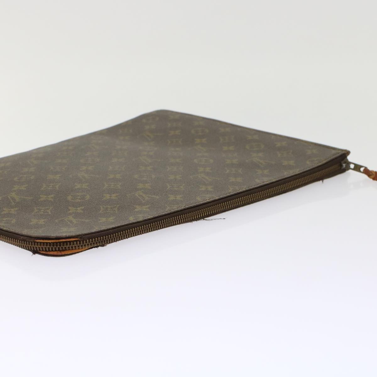 LOUIS VUITTON Monogram Poche Document Briefcase Vintage M53400 LV Auth rd5555