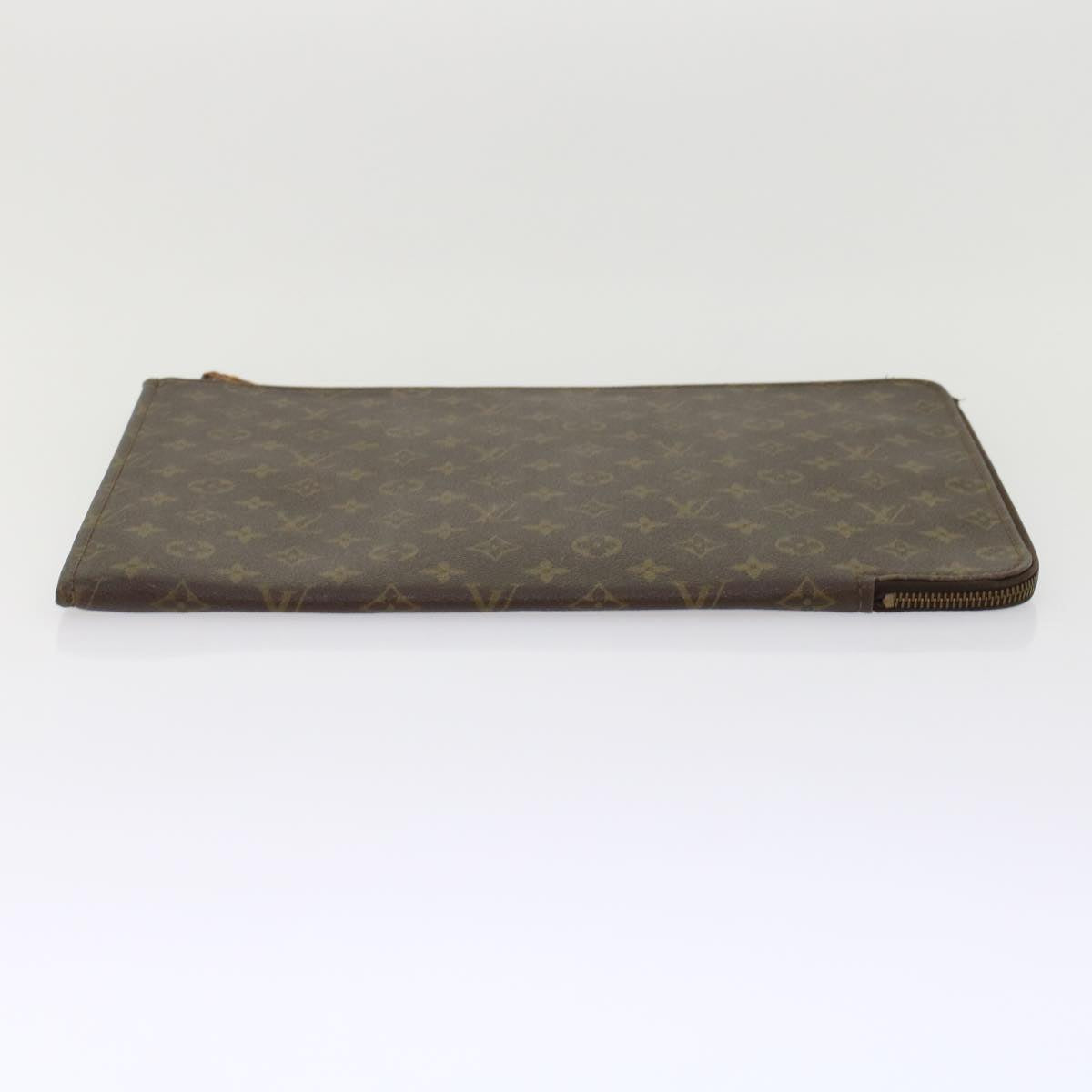 LOUIS VUITTON Monogram Poche Document Briefcase Vintage M53400 LV Auth rd5555