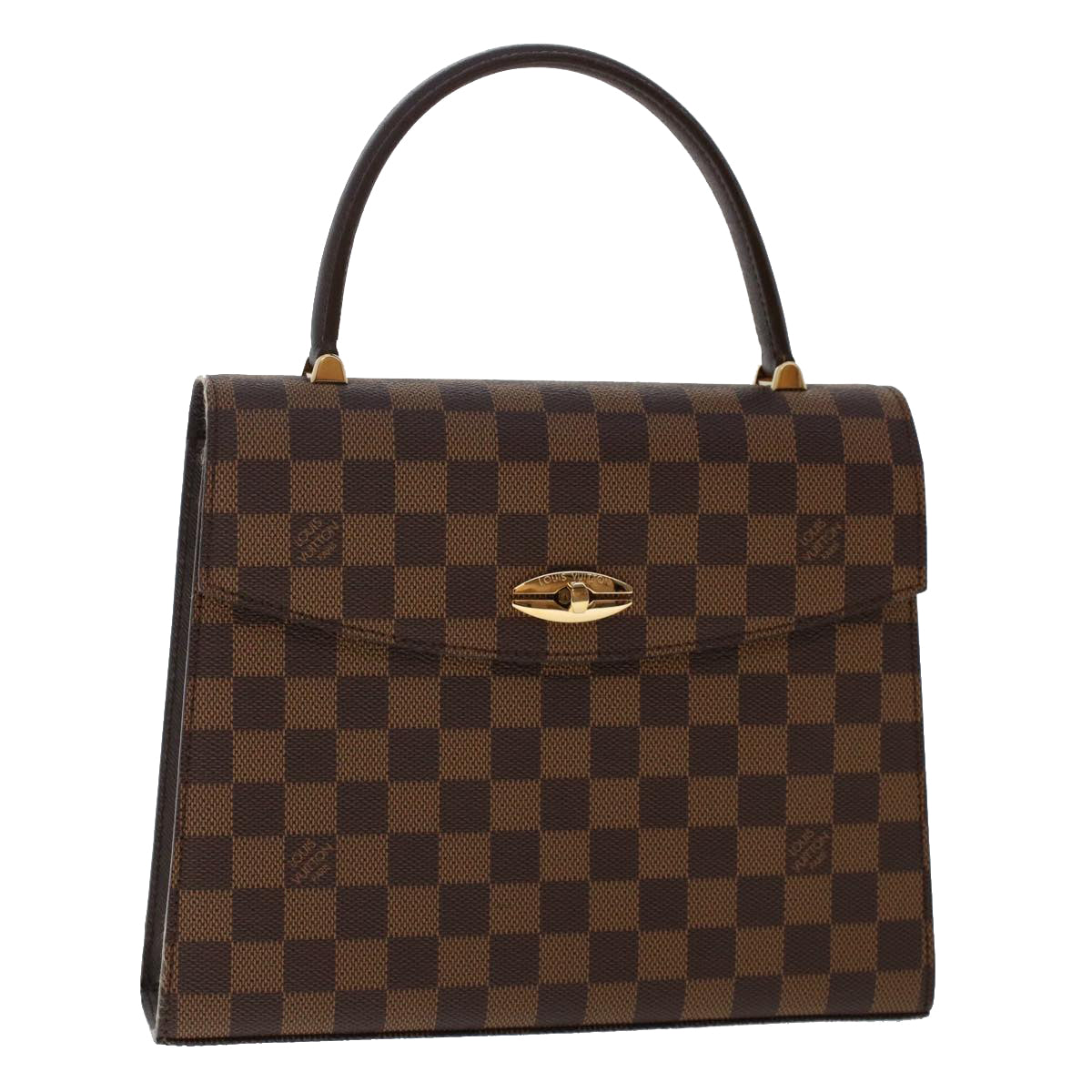 LOUIS VUITTON Damier Ebene Malesherbes Hand Bag N51379 LV Auth rd5625