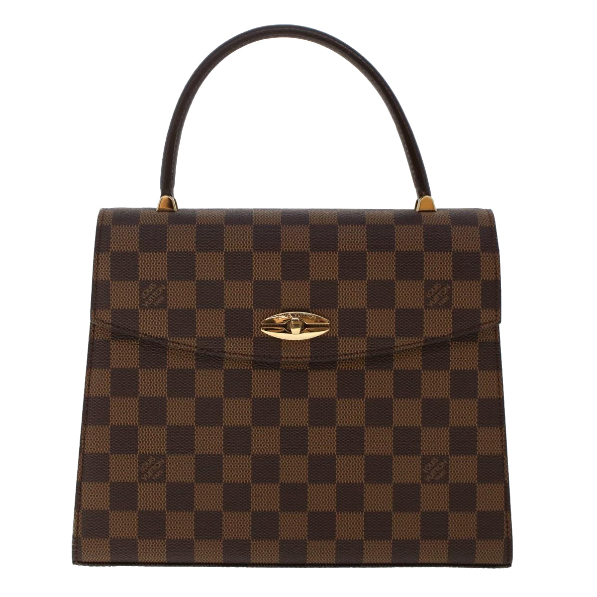 LOUIS VUITTON Damier Ebene Malesherbes Hand Bag N51379 LV Auth rd5625