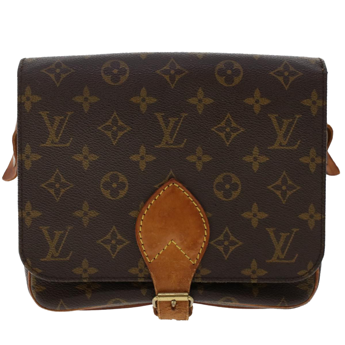 LOUIS VUITTON Monogram Cartouchiere MM Shoulder Bag M51253 LV Auth rd5644