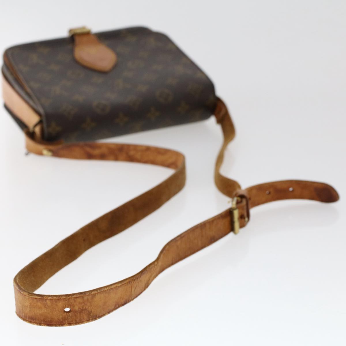 LOUIS VUITTON Monogram Cartouchiere MM Shoulder Bag M51253 LV Auth rd5644