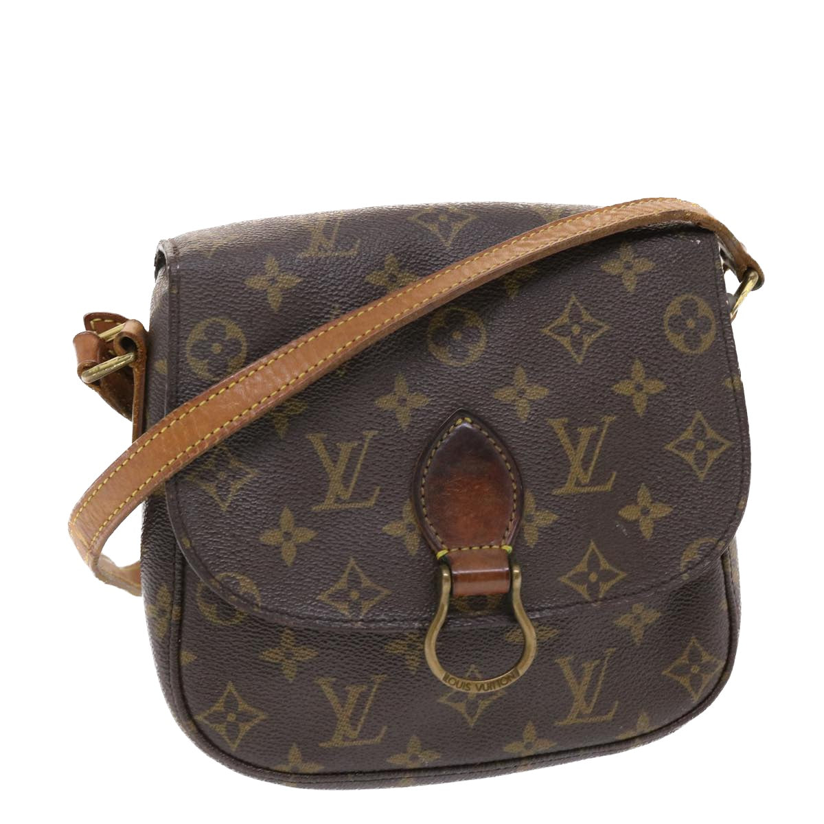 LOUIS VUITTON Monogram Saint Cloud MM Shoulder Bag M51243 LV Auth rd5647