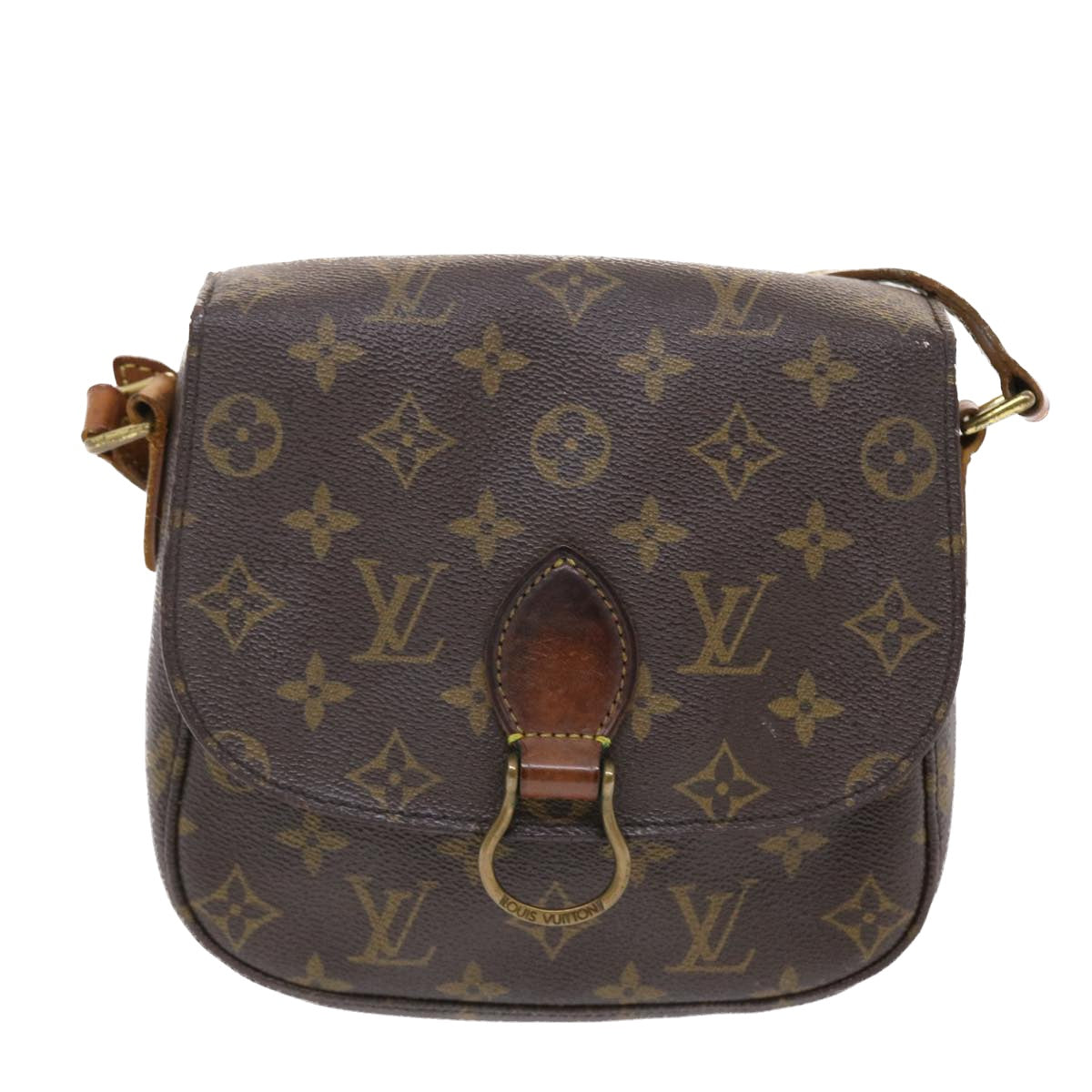 LOUIS VUITTON Monogram Saint Cloud MM Shoulder Bag M51243 LV Auth rd5647