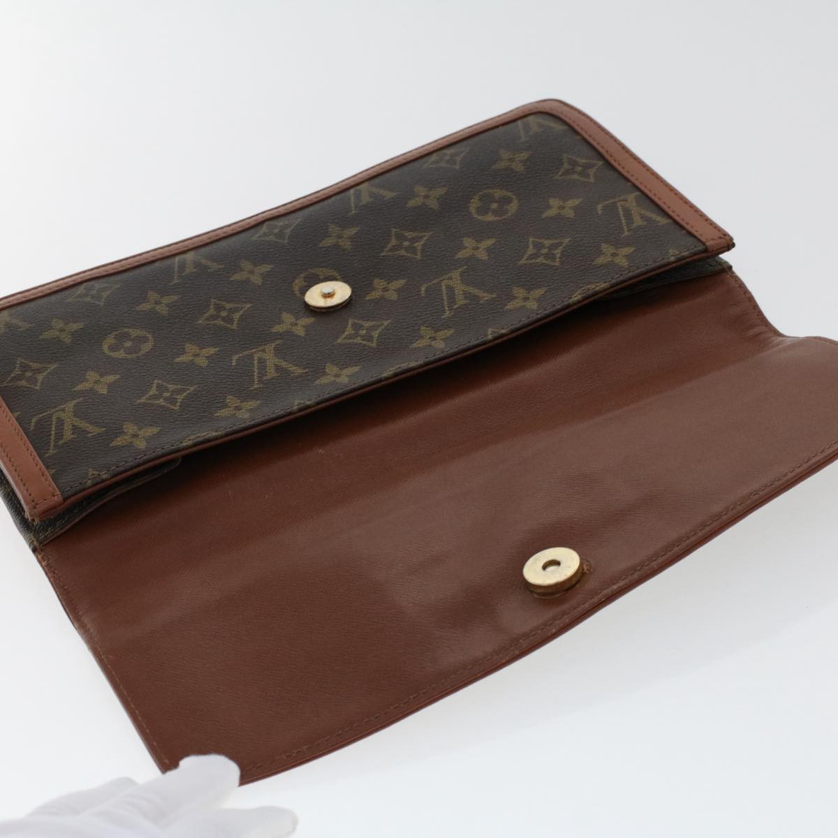 LOUIS VUITTON Monogram Pochette Dam GM Clutch Bag M51810 LV Auth rd5648