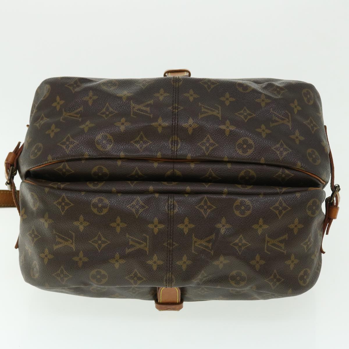 LOUIS VUITTON Monogram Saumur 35 Shoulder Bag M42254 LV Auth rd5669