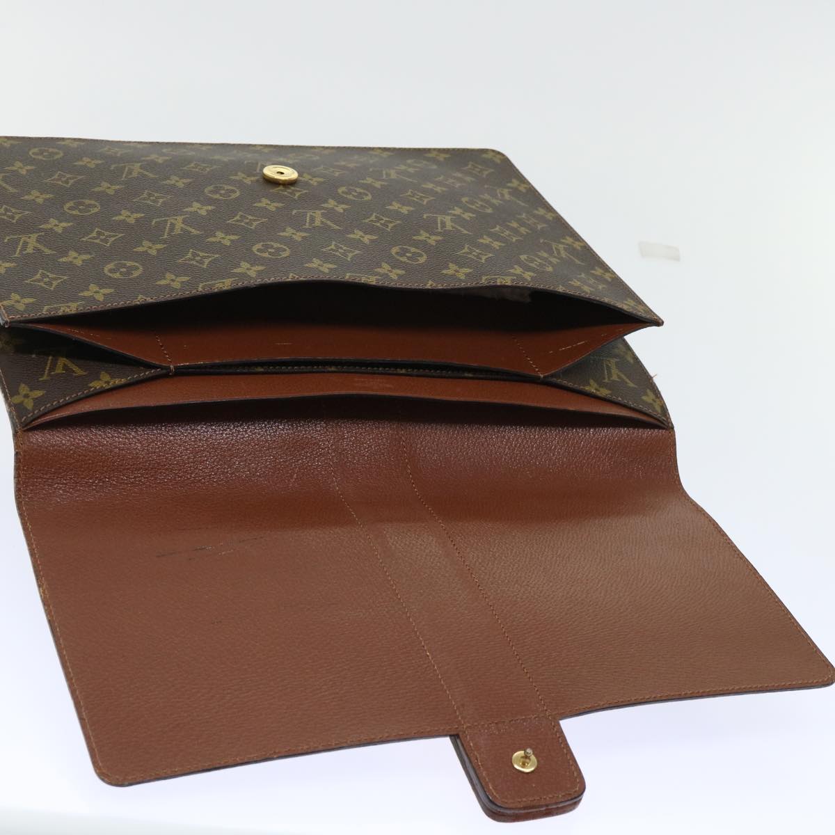 LOUIS VUITTON Monogram Posh Diplomat Homme Clutch Bag No.243 LV Auth rd5681