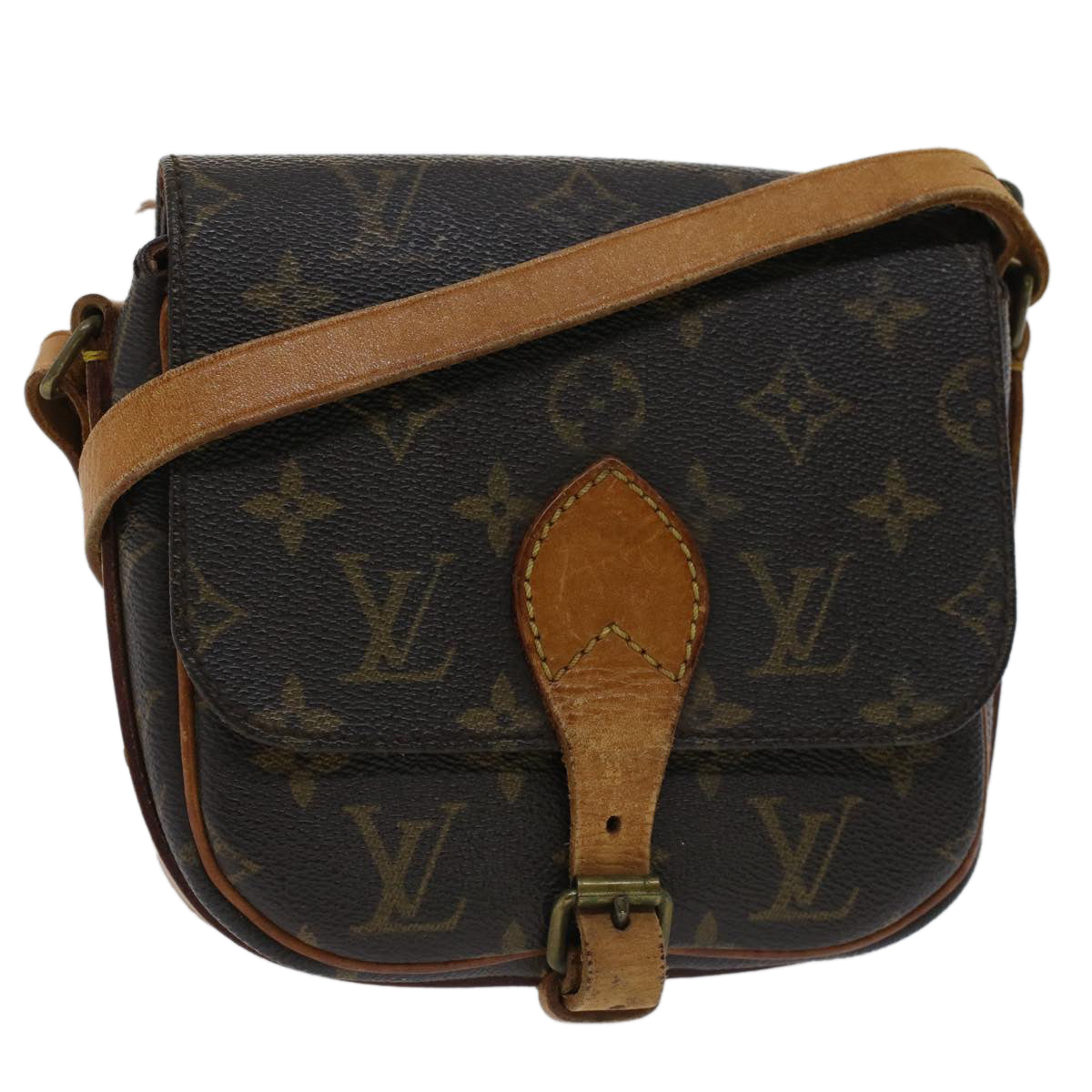 LOUIS VUITTON Monogram Cartouchiere PM Shoulder Bag M51254 LV Auth rd5683