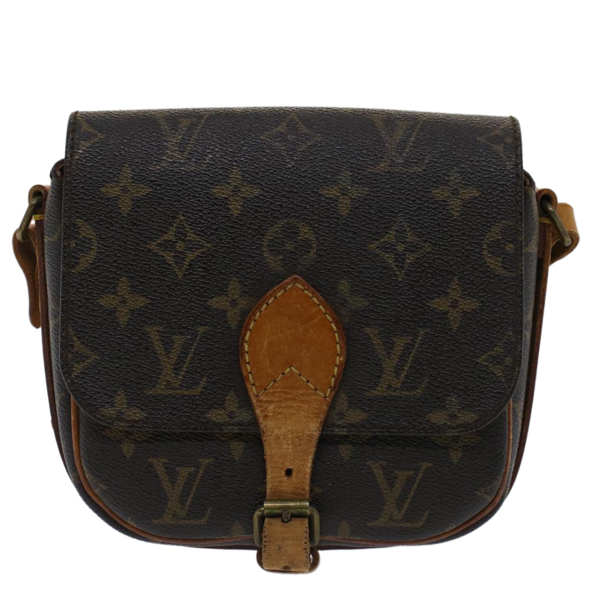 LOUIS VUITTON Monogram Cartouchiere PM Shoulder Bag M51254 LV Auth rd5683 - 0