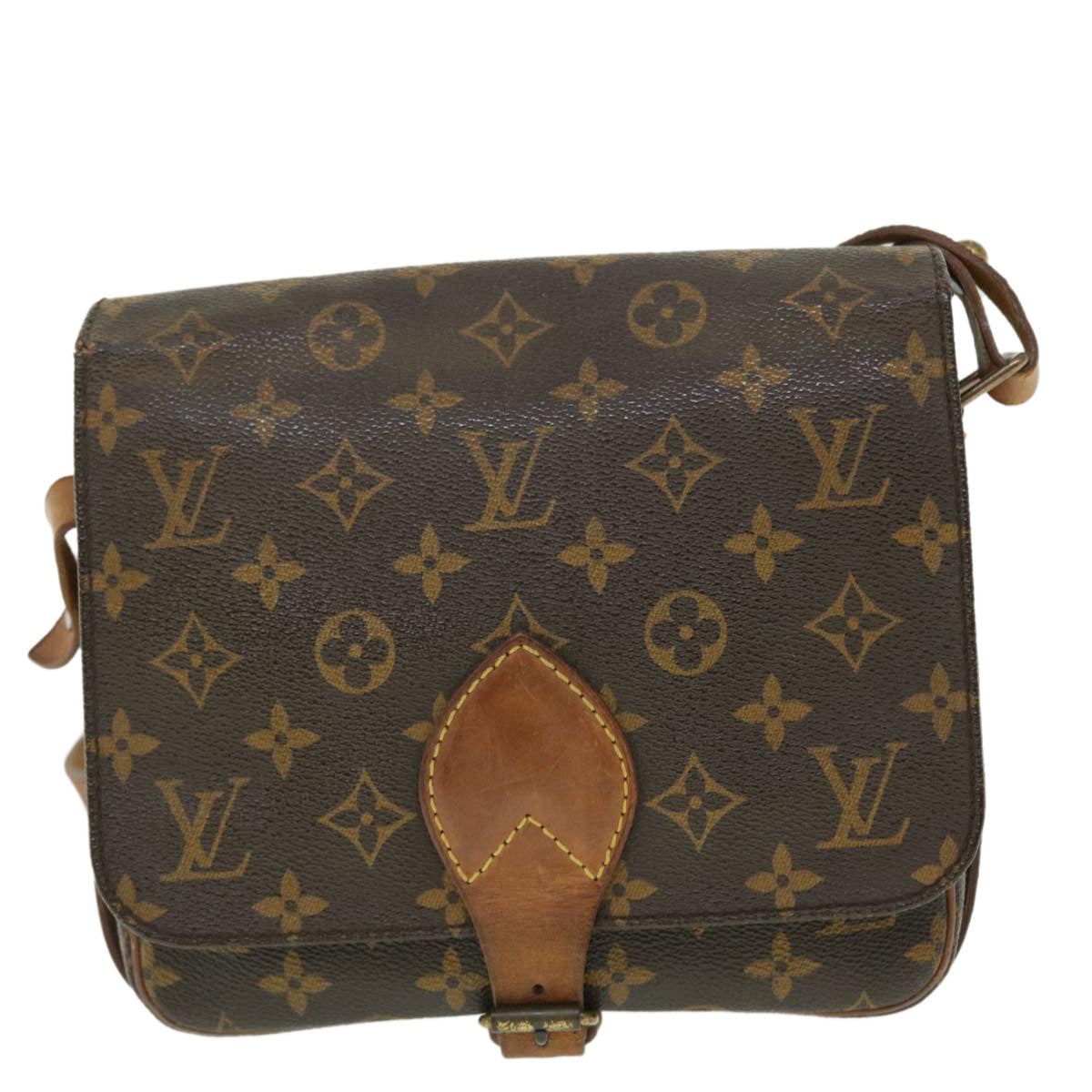 LOUIS VUITTON Monogram Cartouchiere MM Shoulder Bag M51253 LV Auth rd5730 - 0