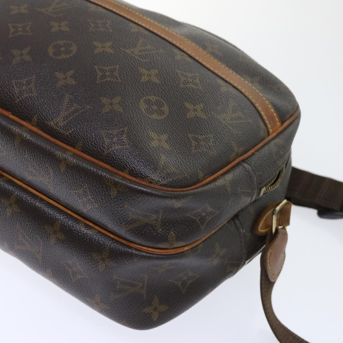 LOUIS VUITTON Monogram Reporter PM Shoulder Bag M45254 LV Auth rd5747