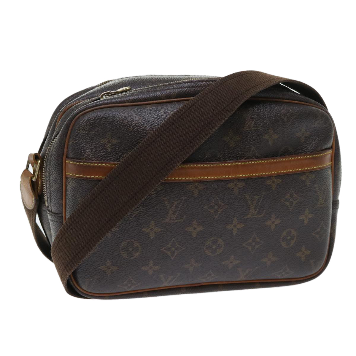 LOUIS VUITTON Monogram Reporter PM Shoulder Bag M45254 LV Auth rd5747