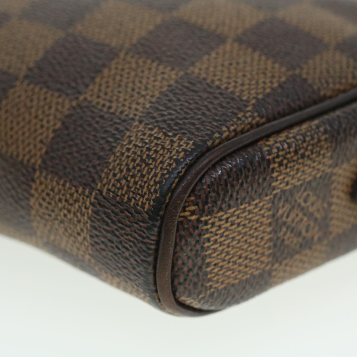 LOUIS VUITTON Damier Ebene Pochette Ipanema Shoulder Bag N51296 LV Auth rd5756