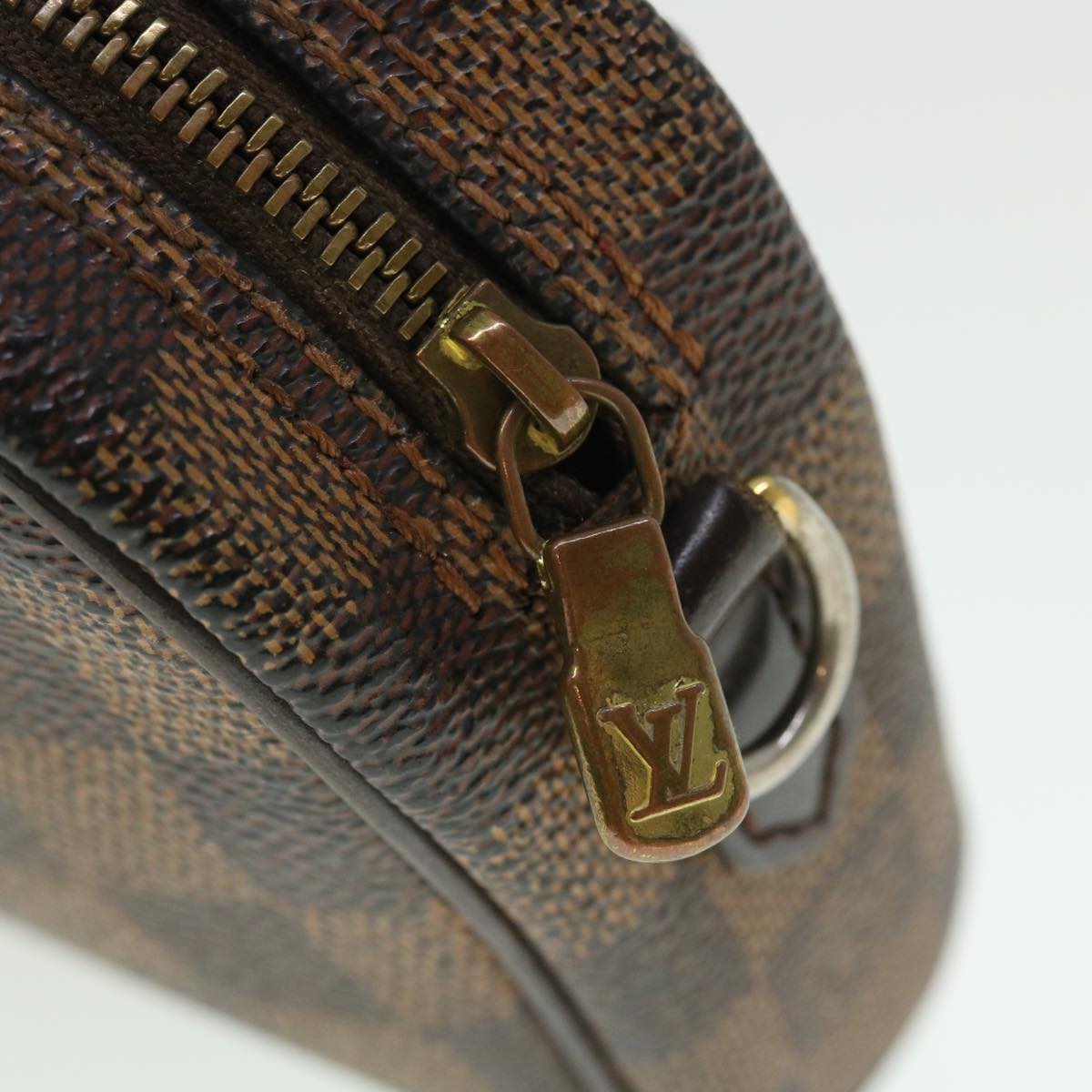 LOUIS VUITTON Damier Ebene Pochette Ipanema Shoulder Bag N51296 LV Auth rd5756