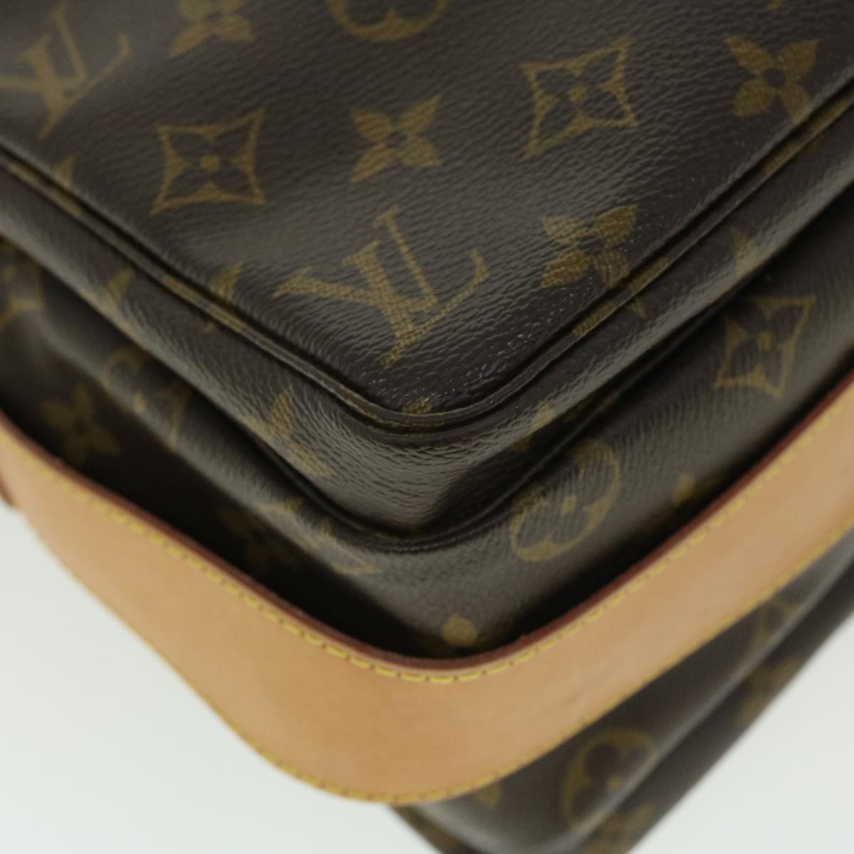 LOUIS VUITTON Monogram Naviglio Shoulder Bag SPO M50205 LV Auth rd5765