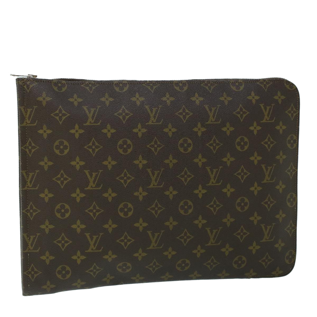 LOUIS VUITTON Monogram Poche Document Briefcase Vintage M53400 LV Auth rd5769