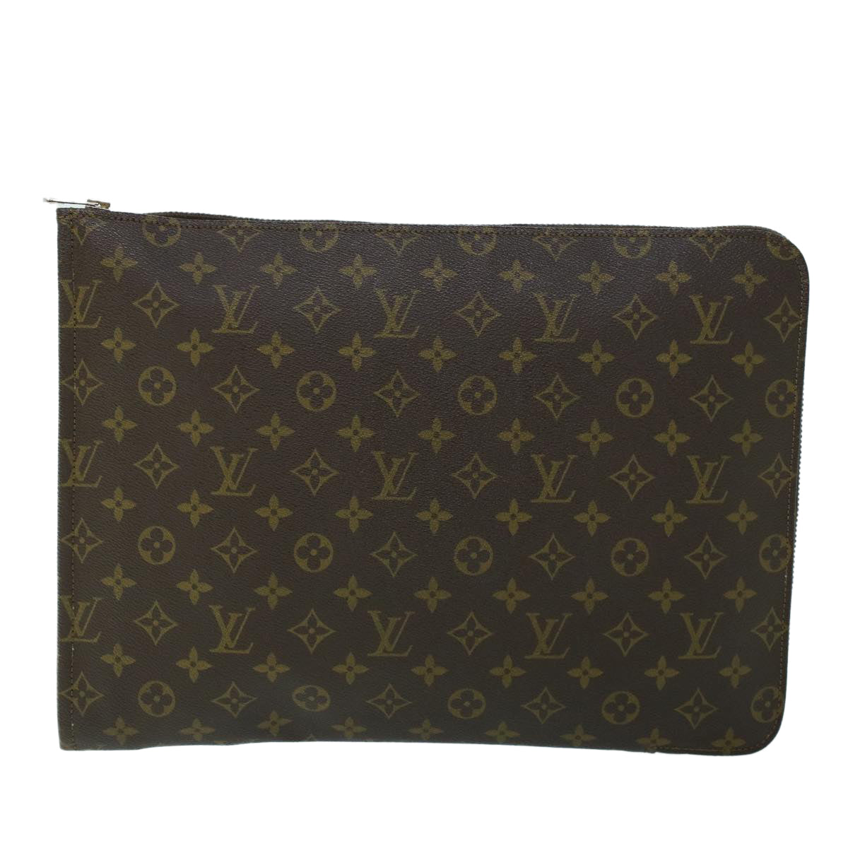 LOUIS VUITTON Monogram Poche Document Briefcase Vintage M53400 LV Auth rd5769