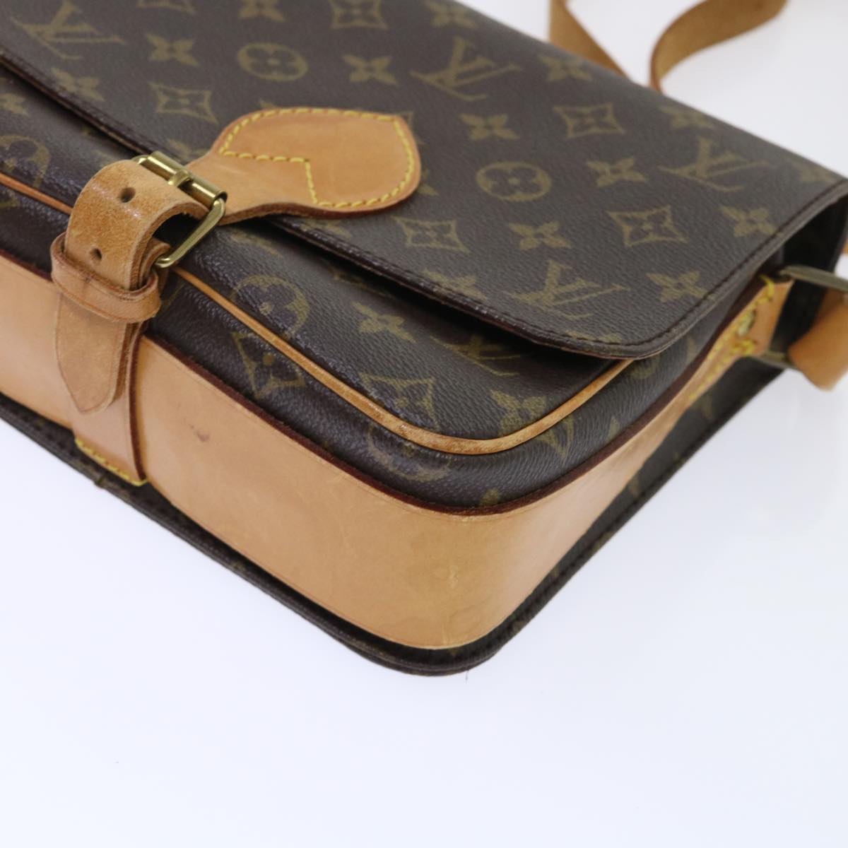 LOUIS VUITTON Monogram Cartouchiere MM Shoulder Bag M51253 LV Auth rd5778