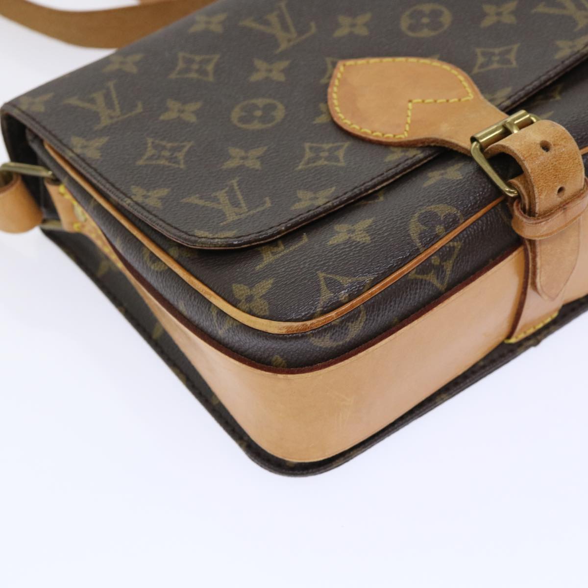 LOUIS VUITTON Monogram Cartouchiere MM Shoulder Bag M51253 LV Auth rd5778