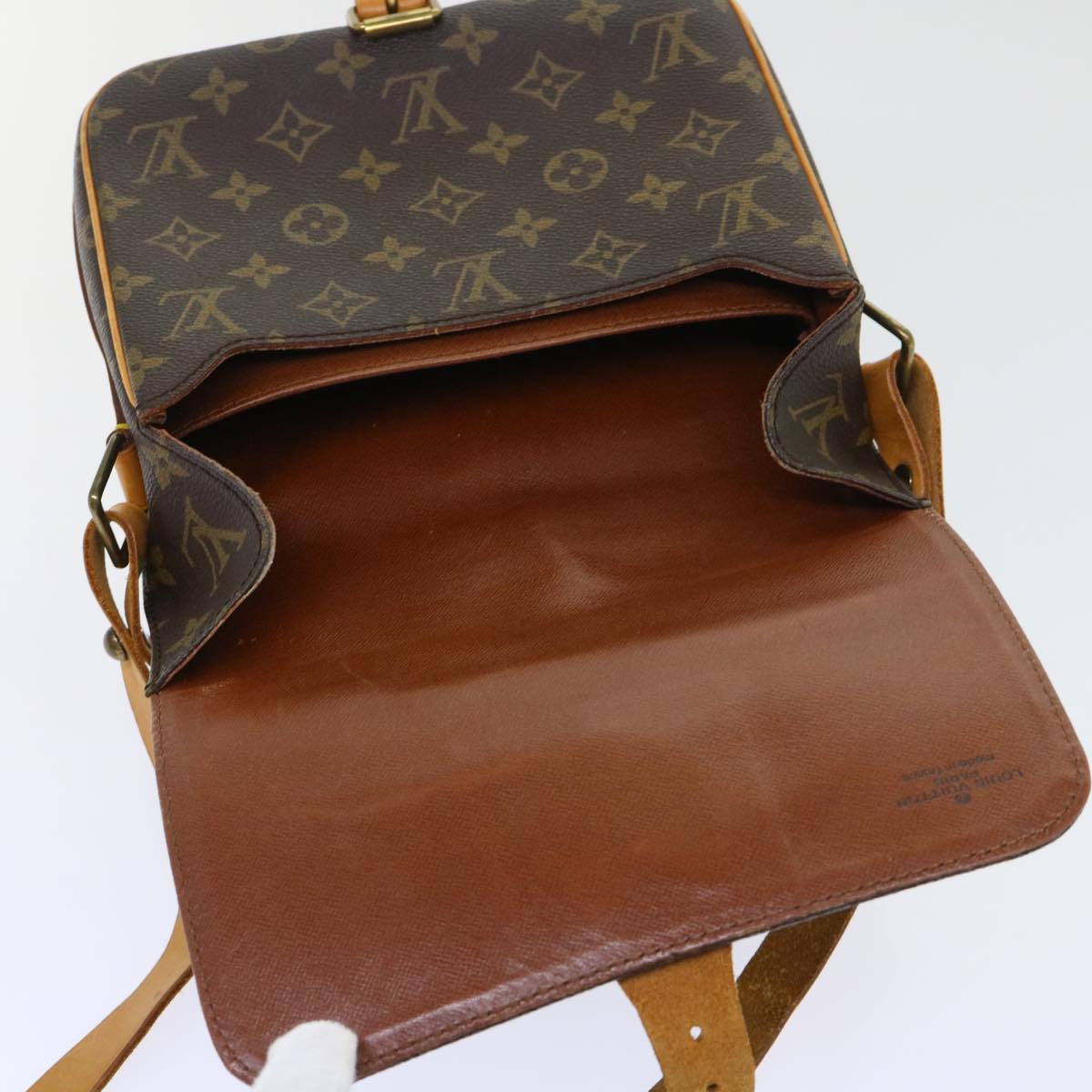 LOUIS VUITTON Monogram Cartouchiere MM Shoulder Bag M51253 LV Auth rd5778