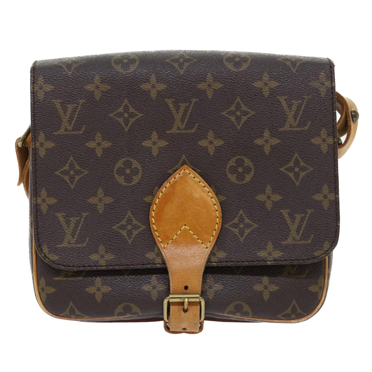 LOUIS VUITTON Monogram Cartouchiere MM Shoulder Bag M51253 LV Auth rd5778