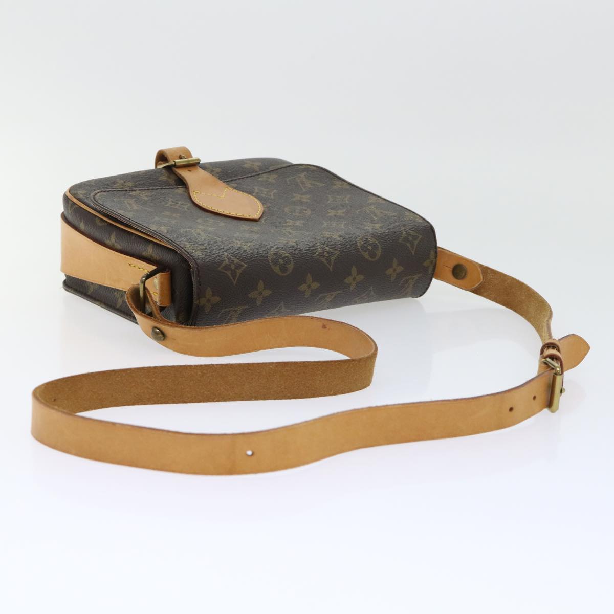 LOUIS VUITTON Monogram Cartouchiere MM Shoulder Bag M51253 LV Auth rd5778