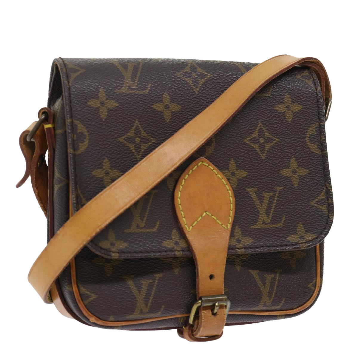 LOUIS VUITTON Monogram Cartouchiere PM Shoulder Bag M51254 LV Auth rd5779