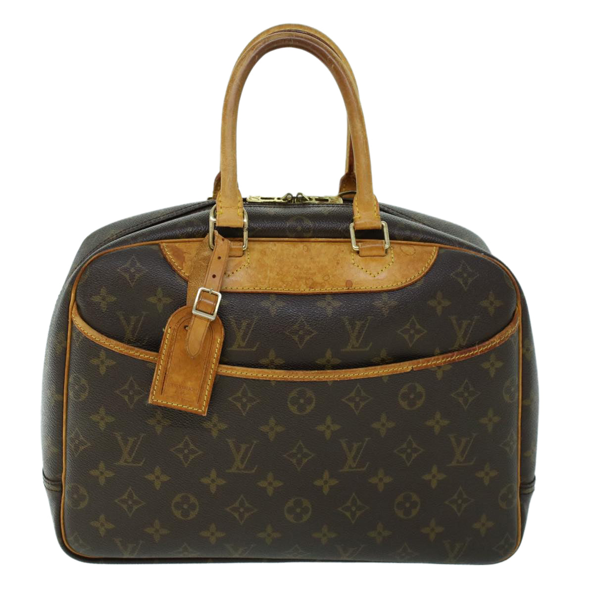 LOUIS VUITTON Monogram Deauville Hand Bag M47270 LV Auth rd5786