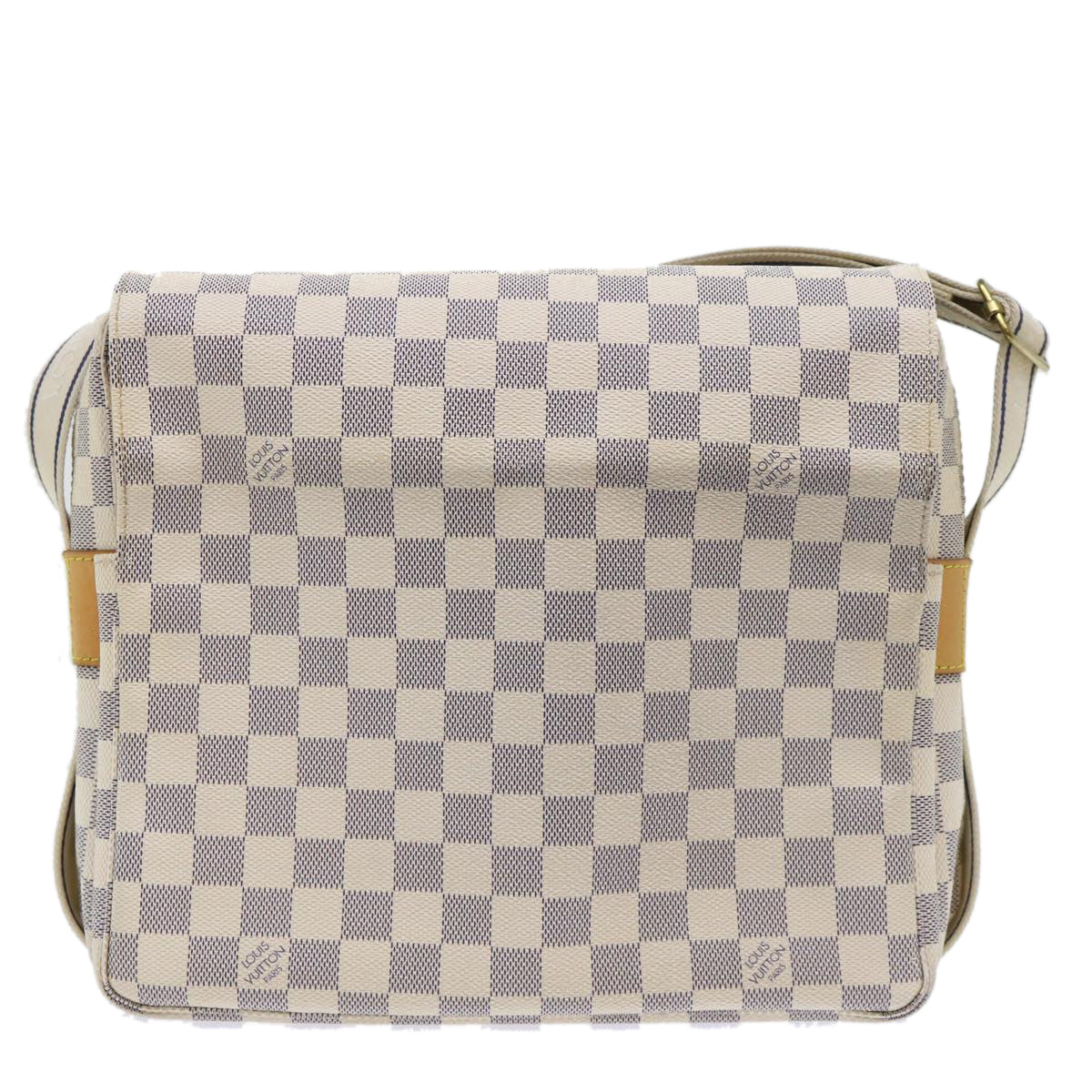 LOUIS VUITTON Damier Azur Naviglio Shoulder Bag N51189 LV Auth rd5801