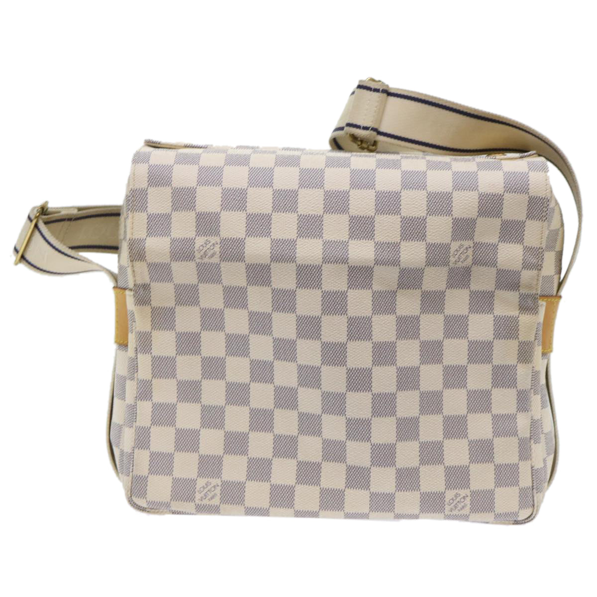 LOUIS VUITTON Damier Azur Naviglio Shoulder Bag N51189 LV Auth rd5801 - 0