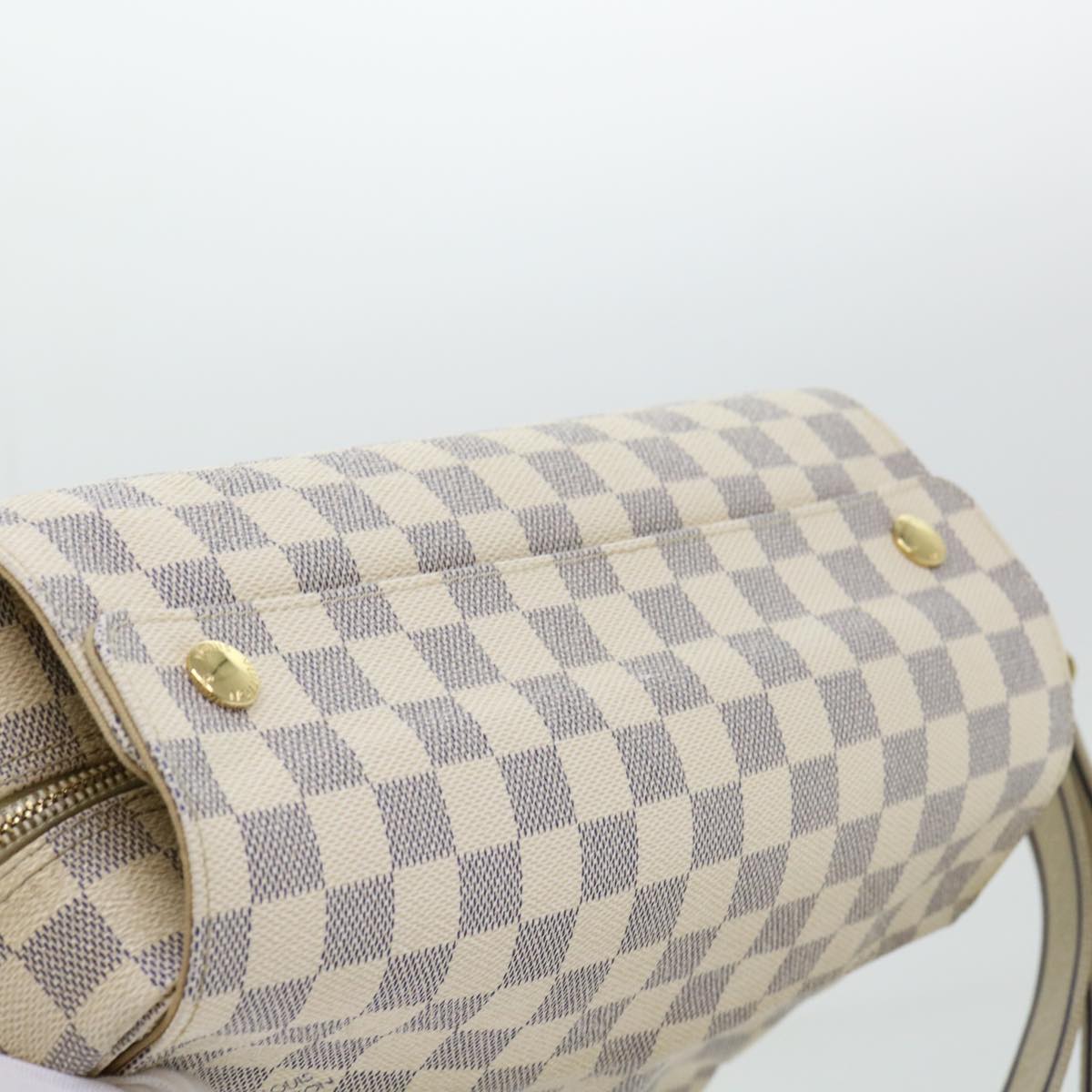 LOUIS VUITTON Damier Azur Naviglio Shoulder Bag N51189 LV Auth rd5801