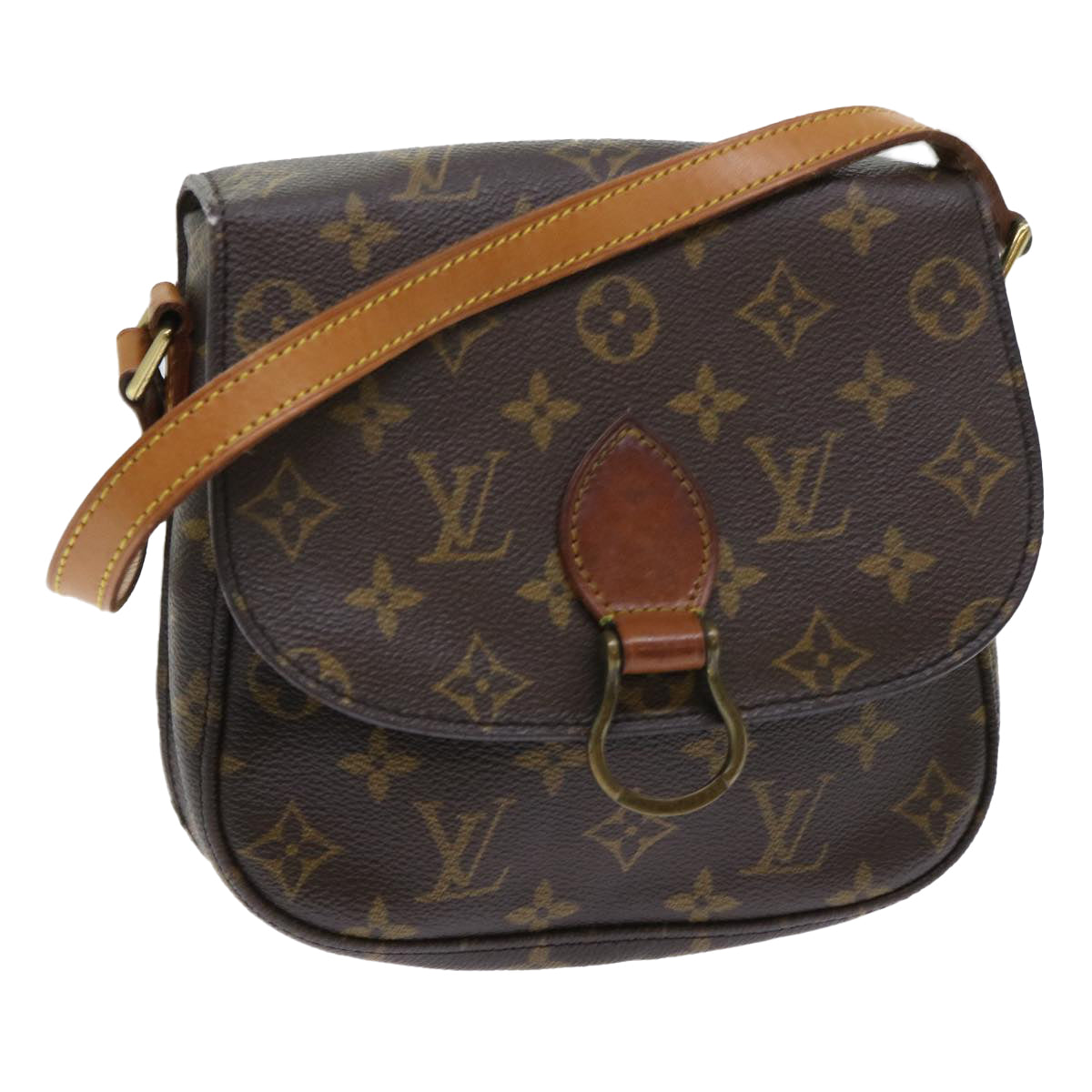 LOUIS VUITTON Monogram Saint Cloud MM Shoulder Bag M51243 LV Auth rd5819