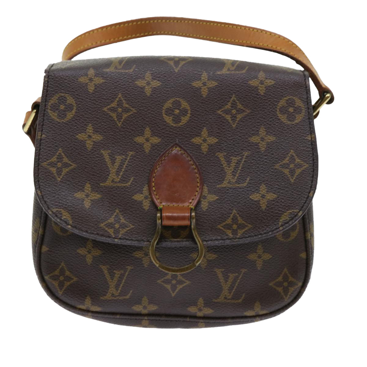 LOUIS VUITTON Monogram Saint Cloud MM Shoulder Bag M51243 LV Auth rd5819