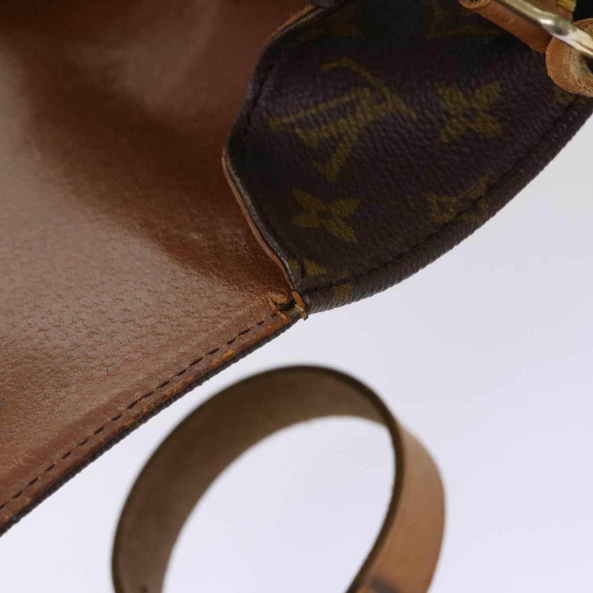 LOUIS VUITTON Monogram Cartouchiere MM Shoulder Bag Vintage M51253 Auth rd5824